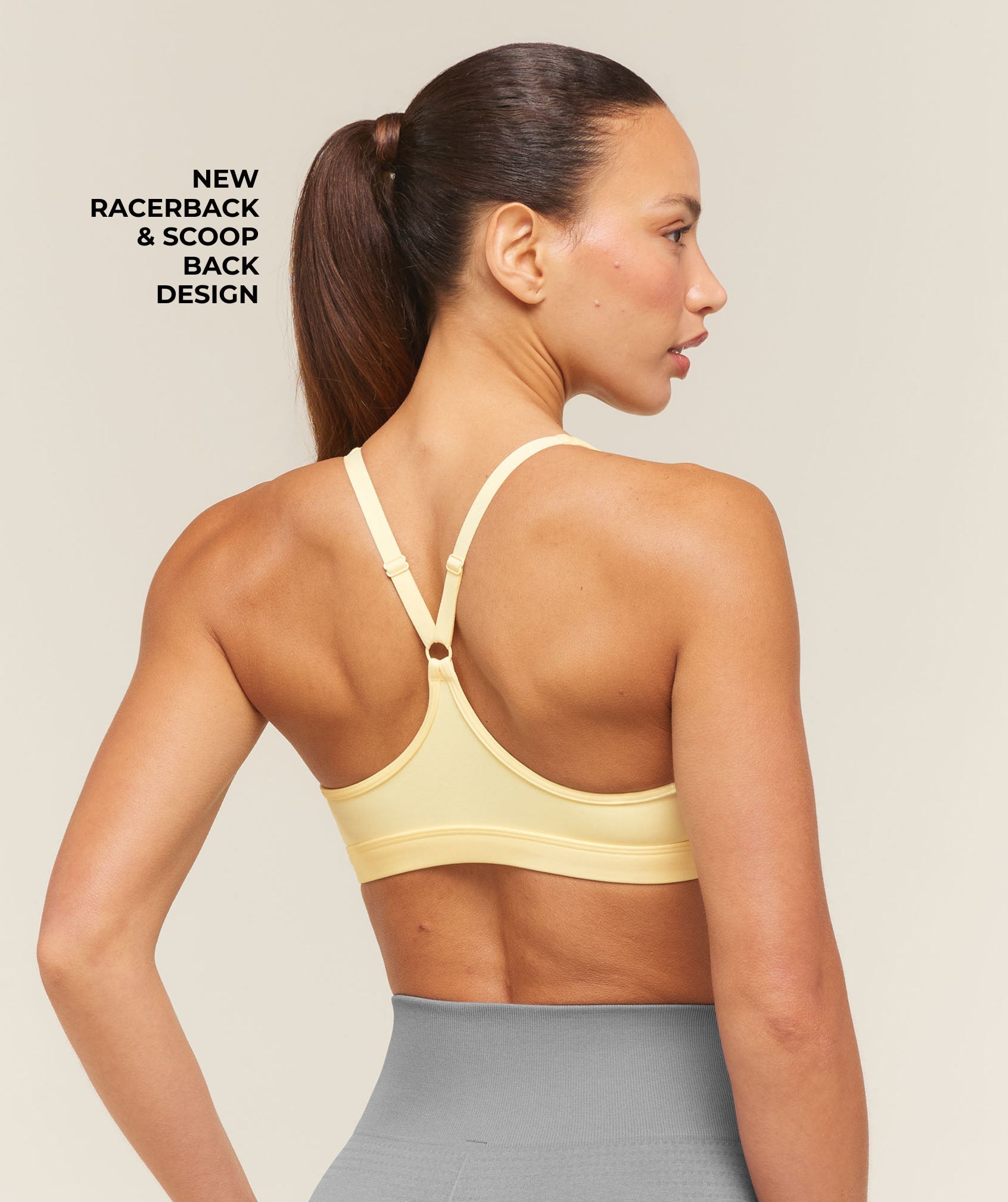 Ruched Sports Bra 2.0 - Butter Yellow