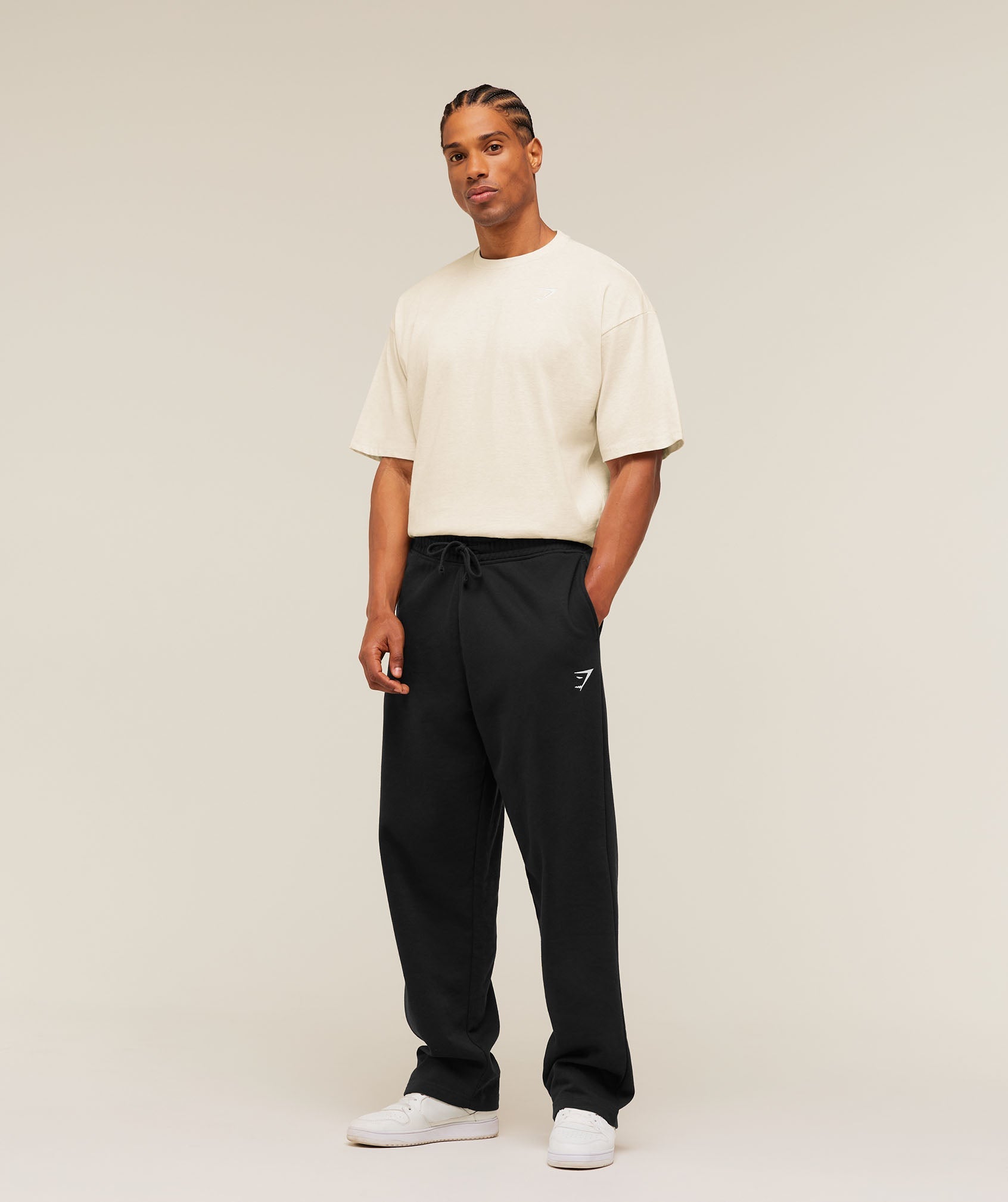 Crest Oversized T-Shirt - Bros Chalk Marl
