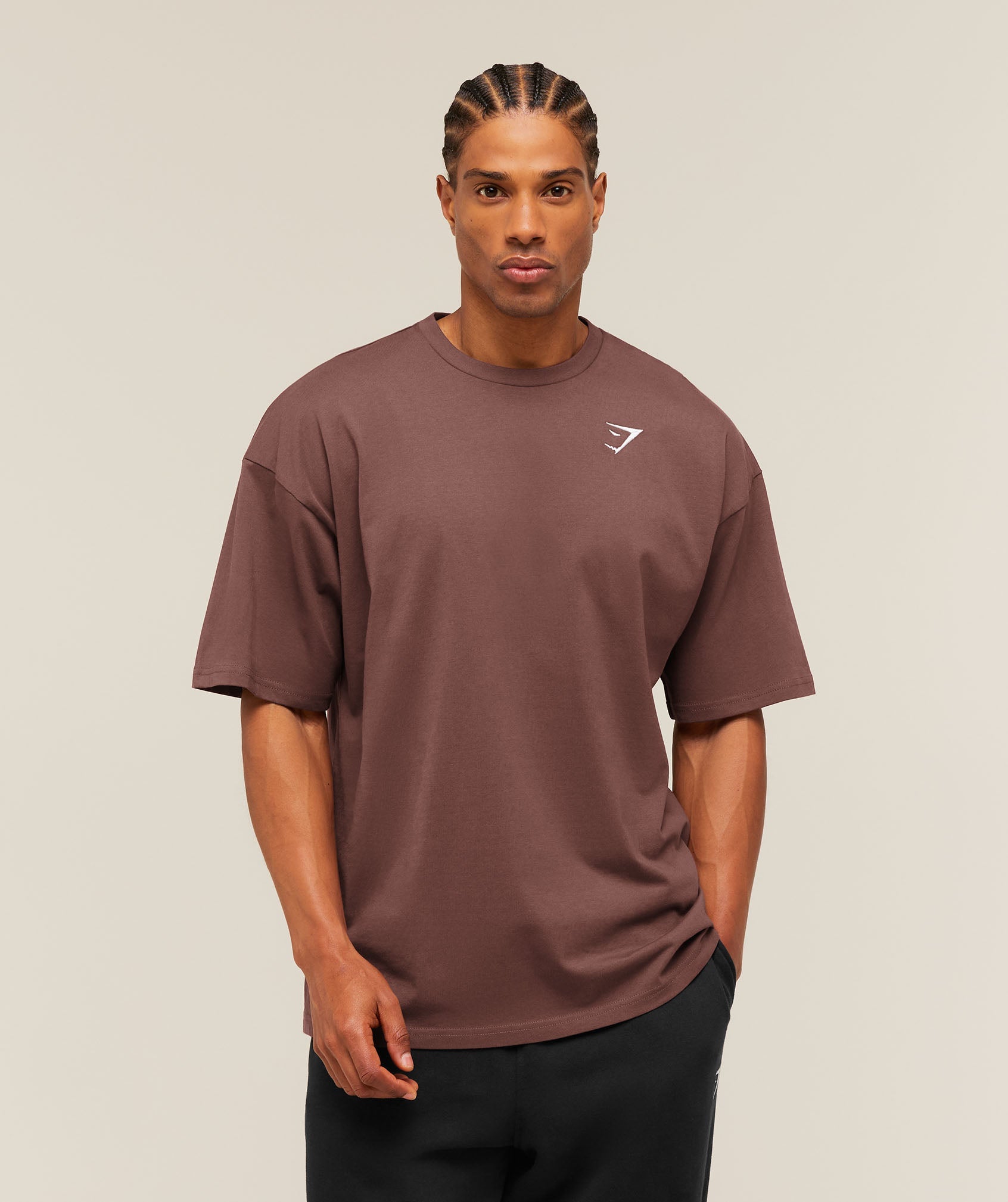 Crest Oversized T-Shirt - Espresso Brown