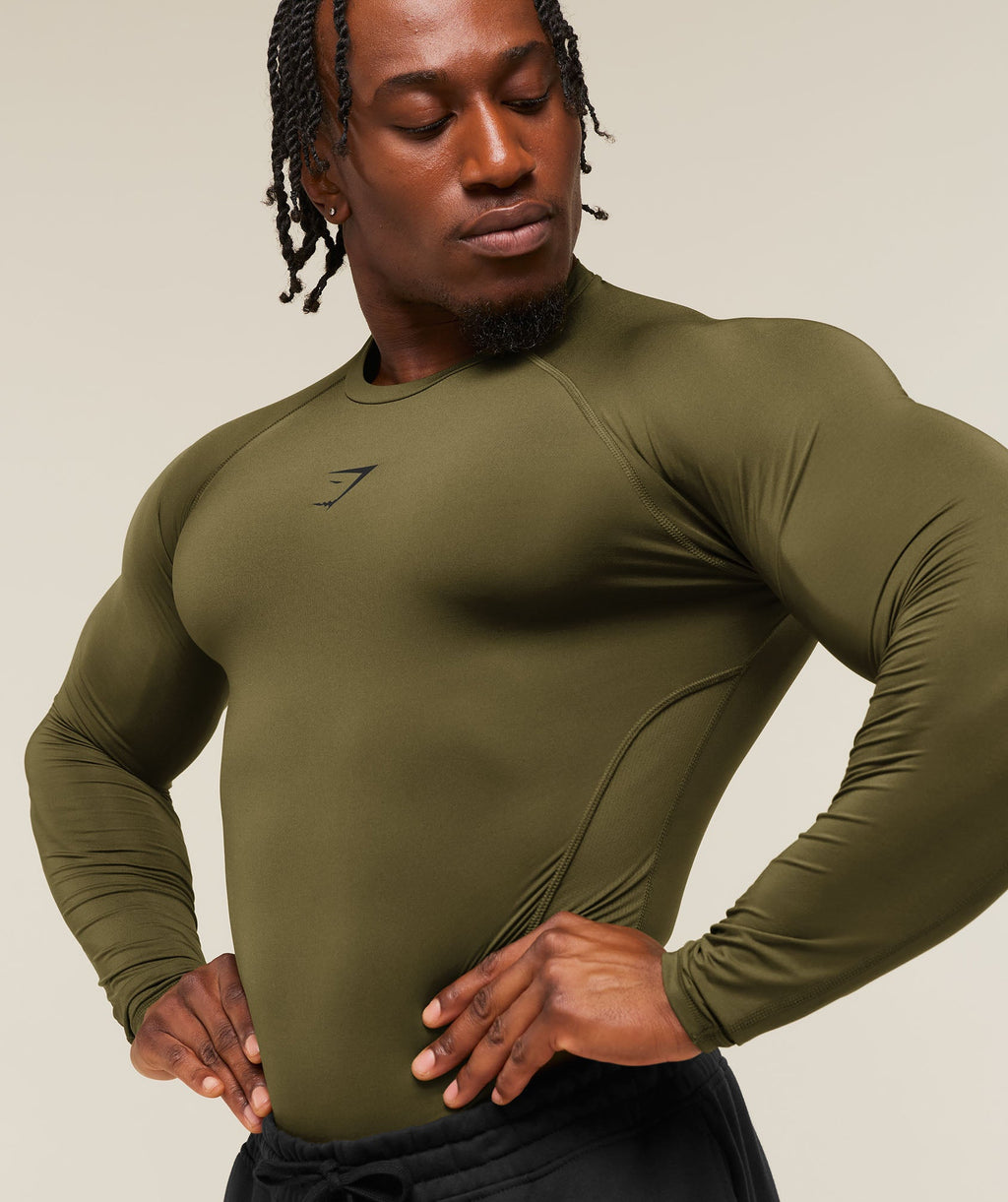 Element Baselayer Long Sleeve T-Shirt - Canvas Green