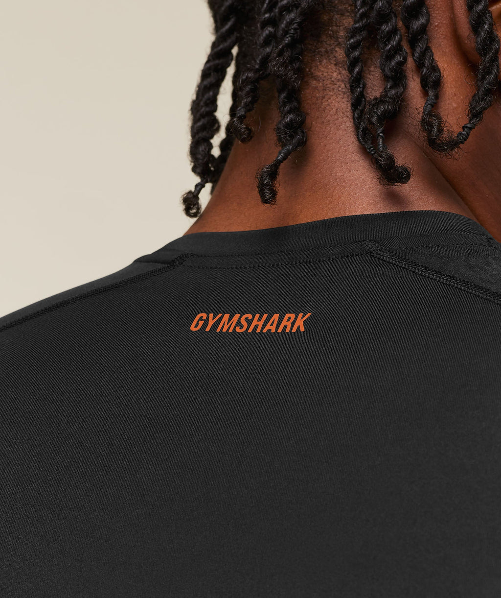 Element Baselayer T-Shirt - Black / Nutmeg Orange
