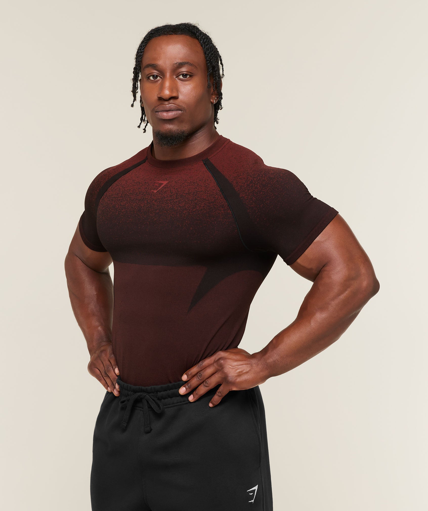 Shadow Seamless T Shirt - Sets Red