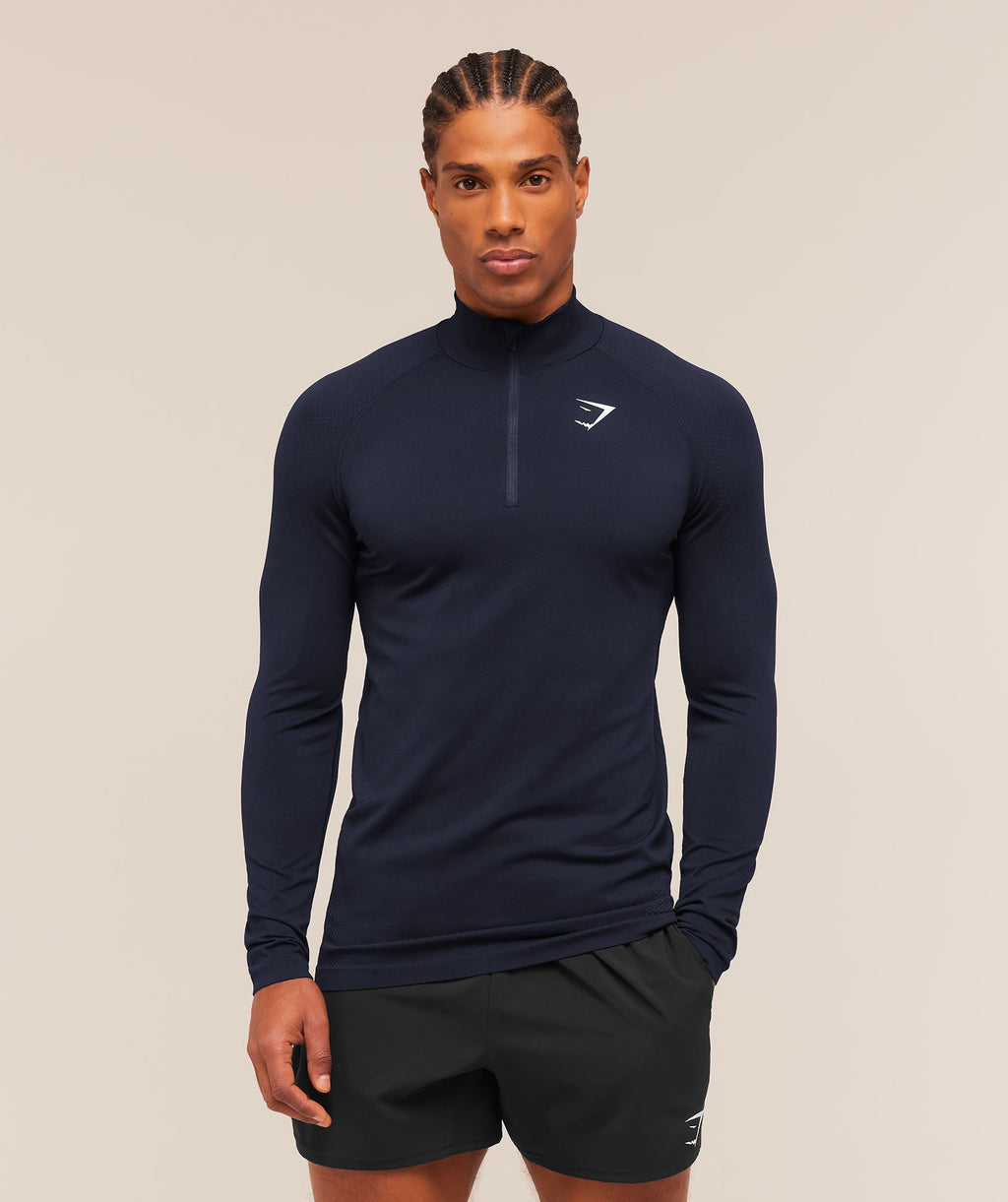Vital 1/4 Zip - Navy/Heavy Blue