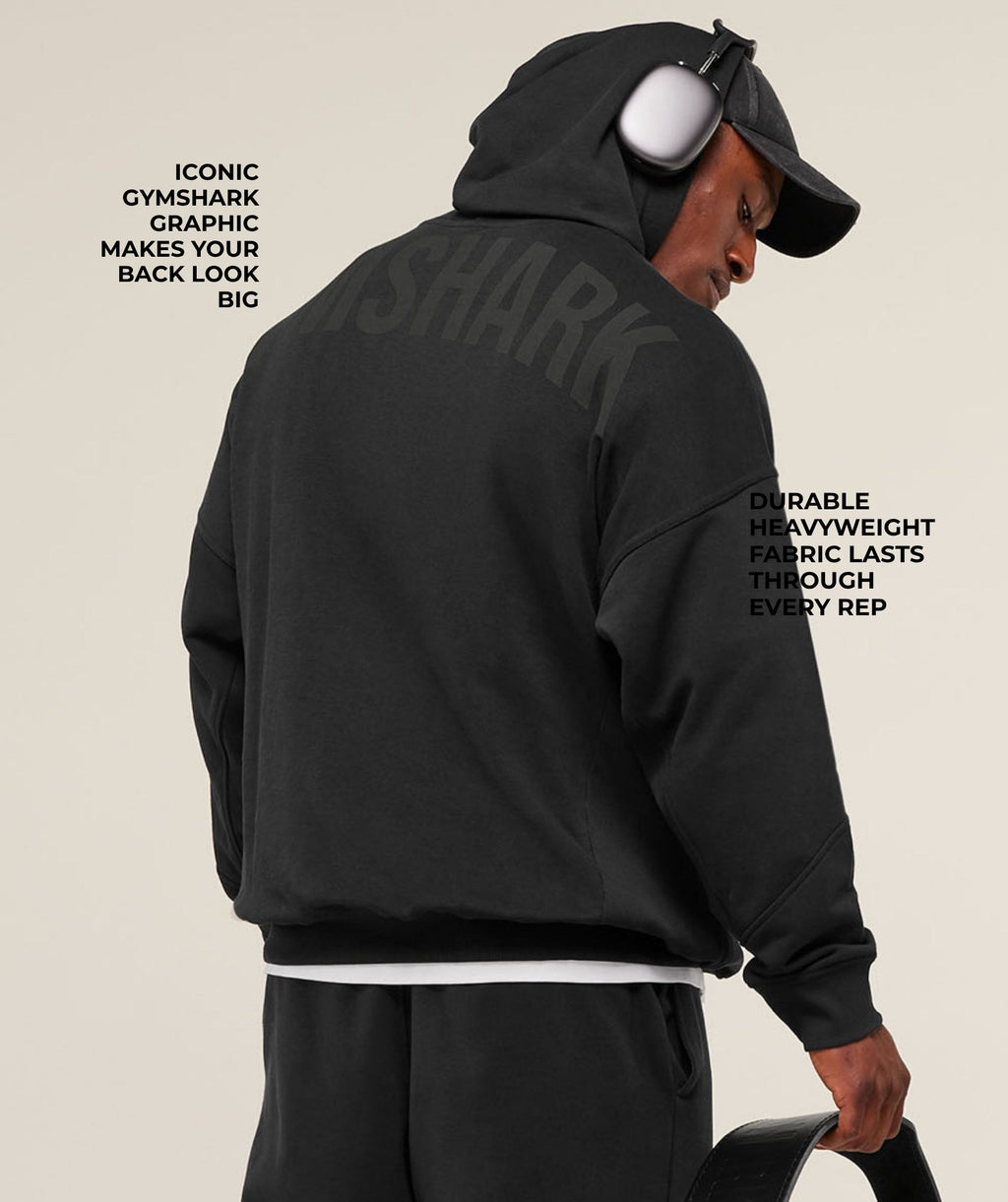 Power Oversized Hoodie - Black/Asphalt Grey