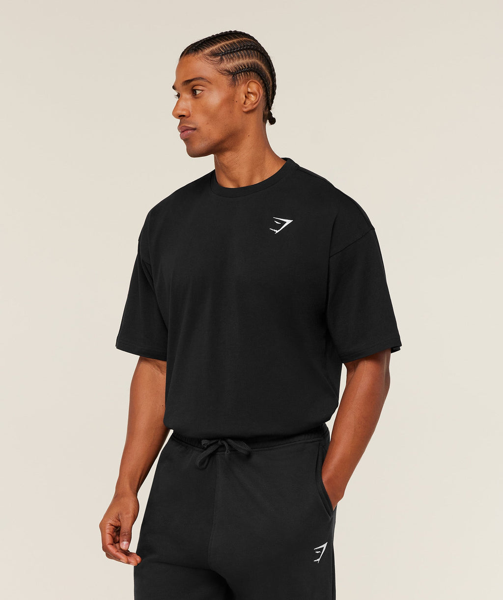 Crest Oversized T-Shirt - GS Black