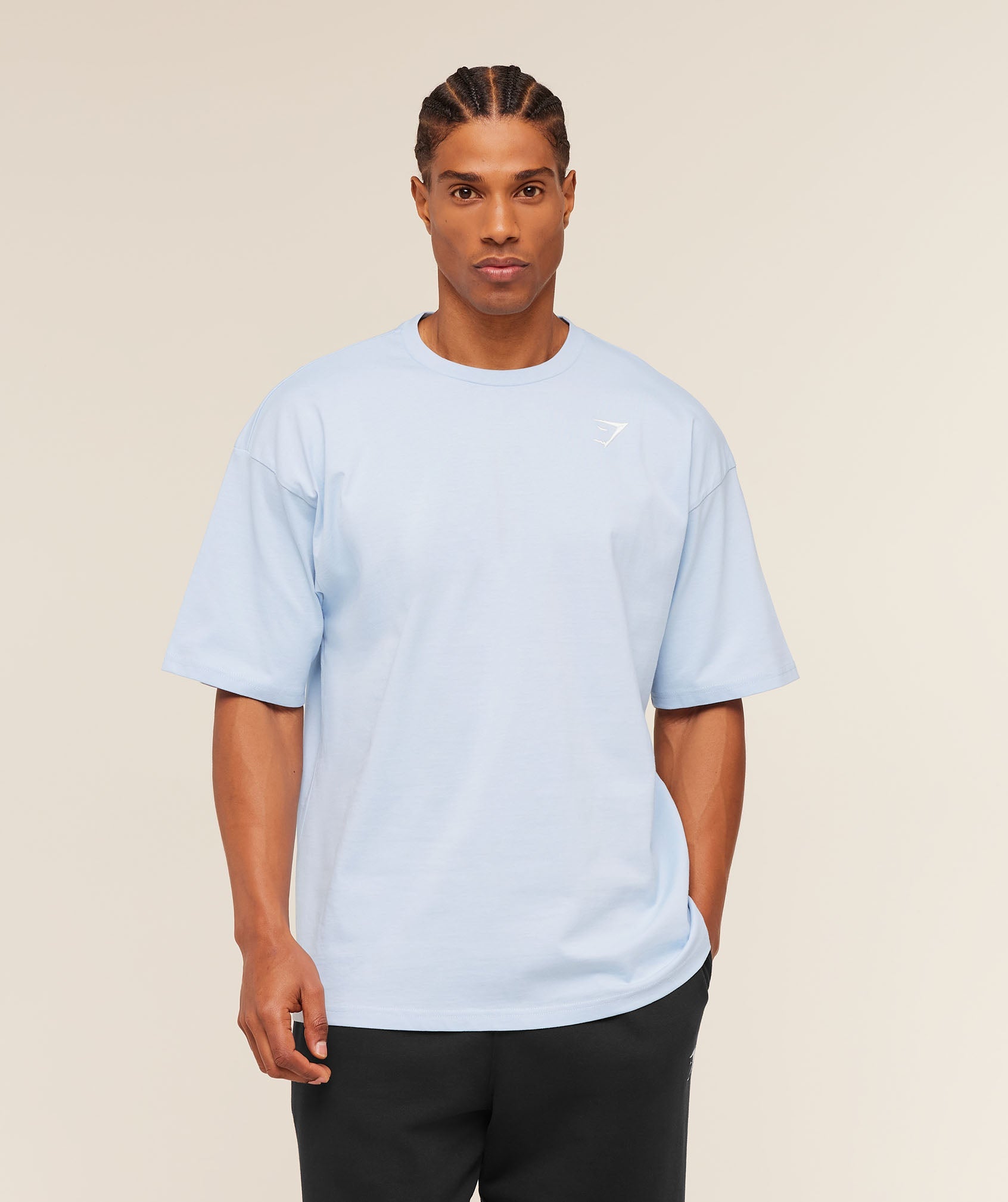 Crest Oversized T-Shirt - Chilled Blue