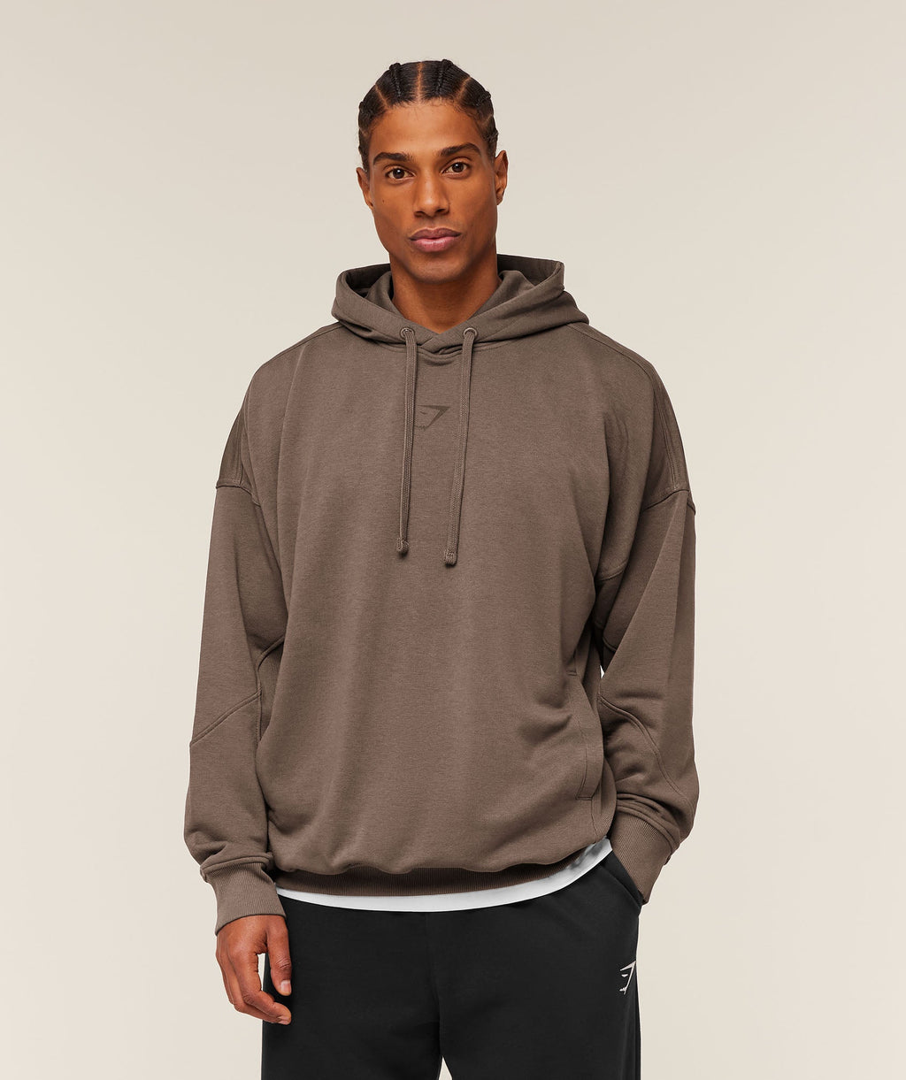Power Oversized Hoodie - Soft Brown