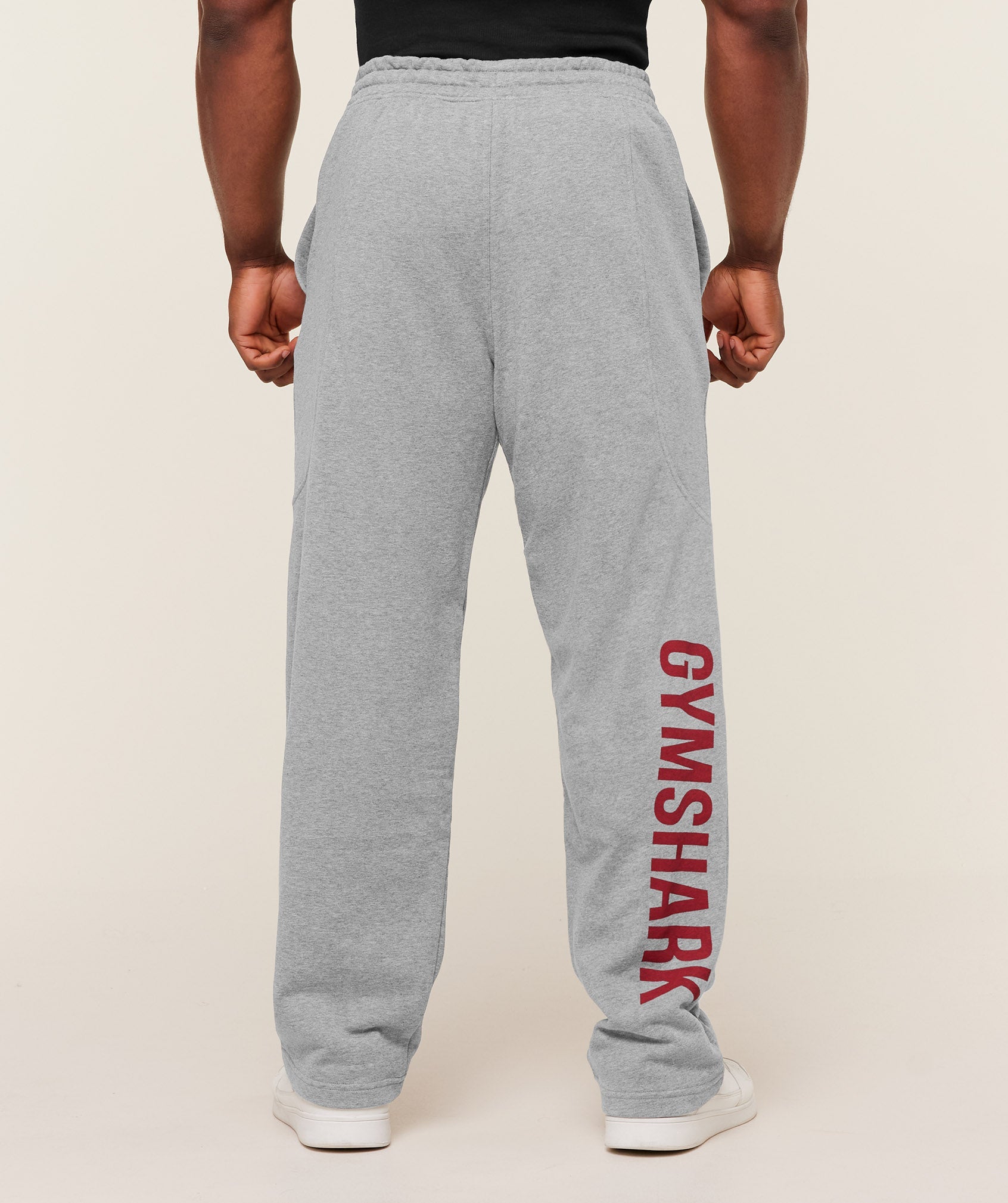 Power Straight Leg Pants - Charcoal Core Marl/Sets Red