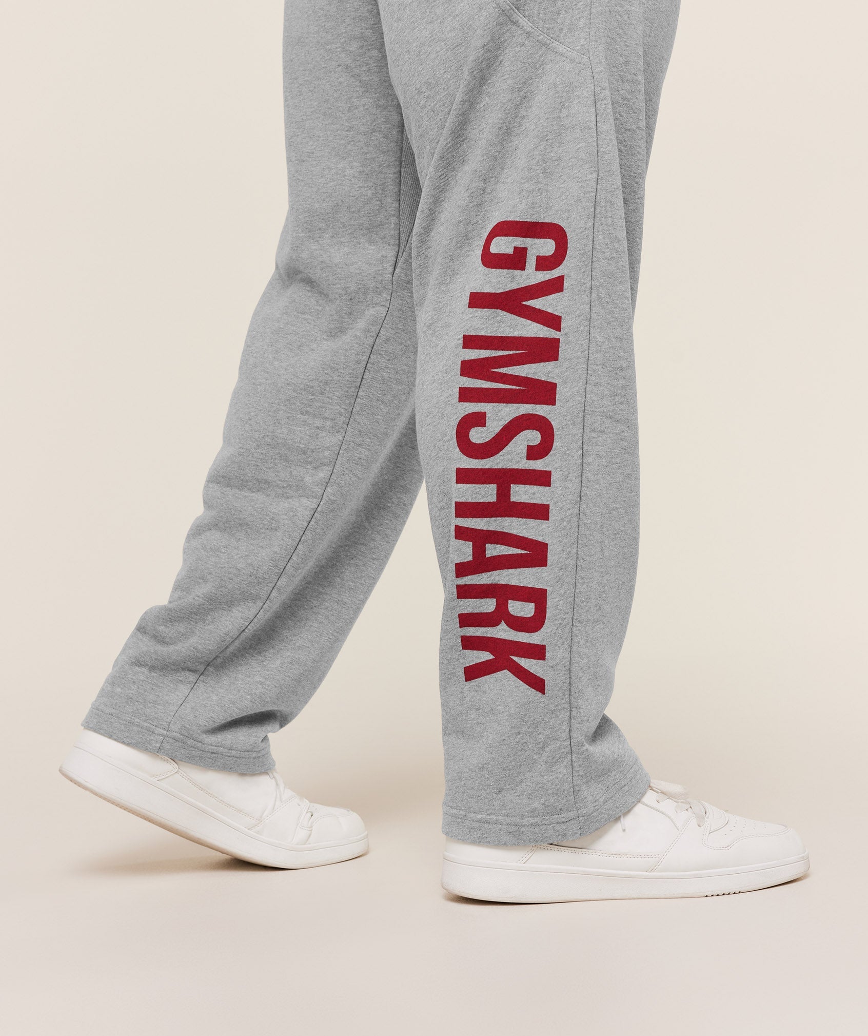 Power Straight Leg Pants - Charcoal Core Marl/Sets Red