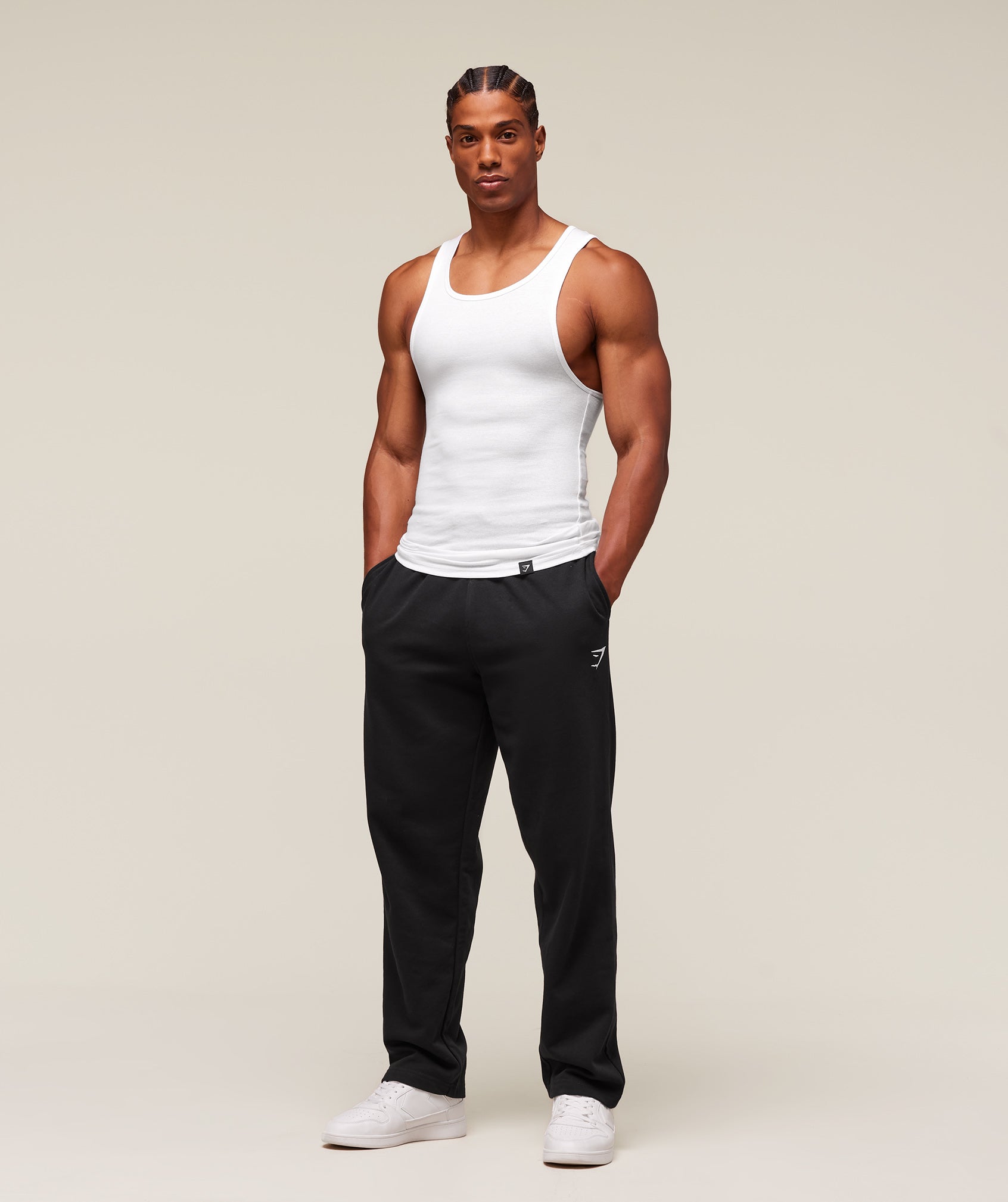 Ribbed Tank 1PK - White