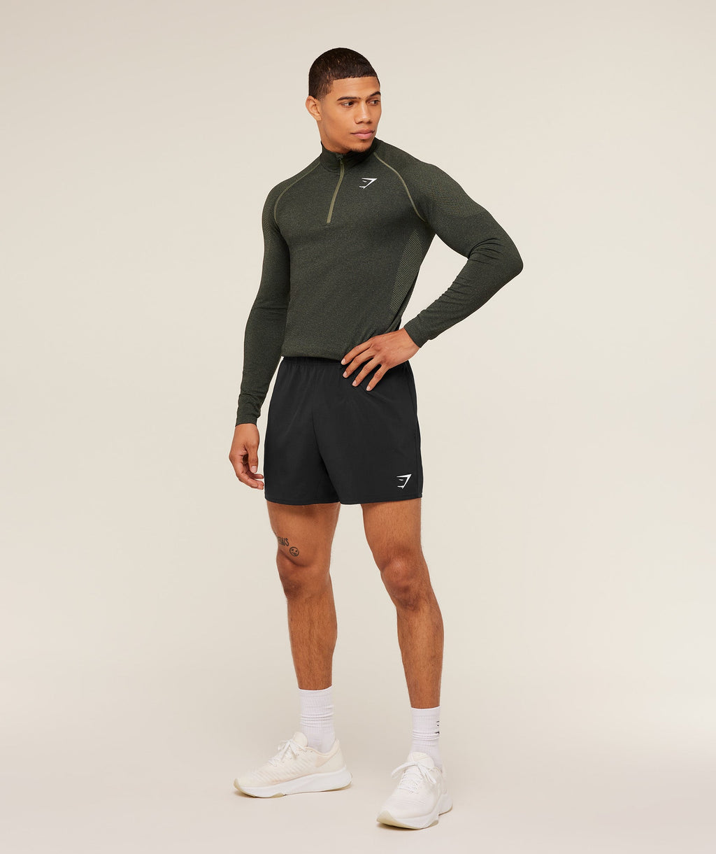 Vital 1/4 Zip - Core Olive/Black